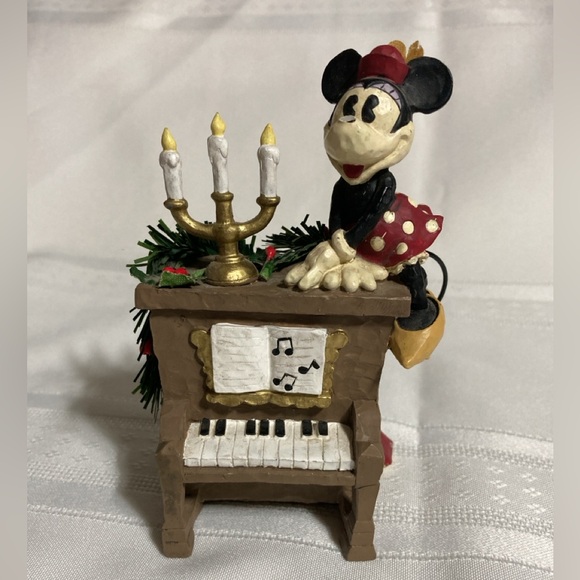 Disney Other - DISNEY CHRISTMAS MINNIE MOUSE PIANO FIGURINE 5” MIDWEST OF CANYON FALLS